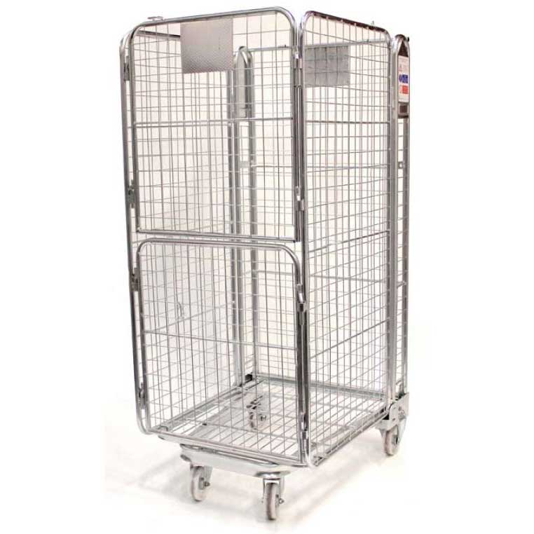 wire mesh cage roll cage， Roll container