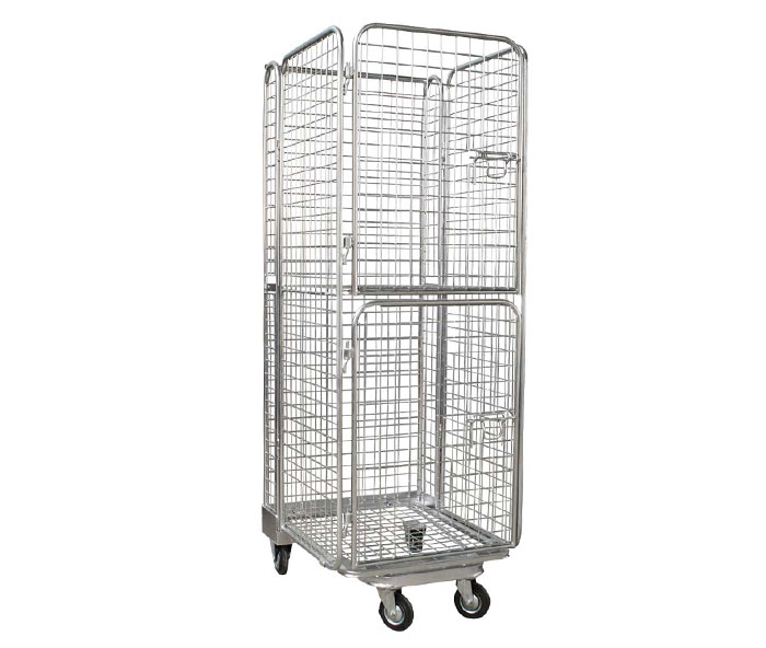 wire mesh cage roll cage， Roll container