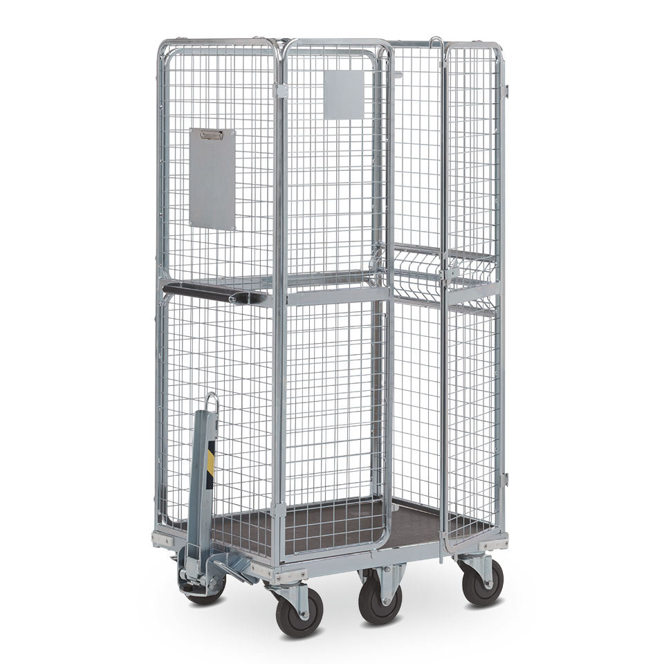 wire mesh cage roll cage， Roll container